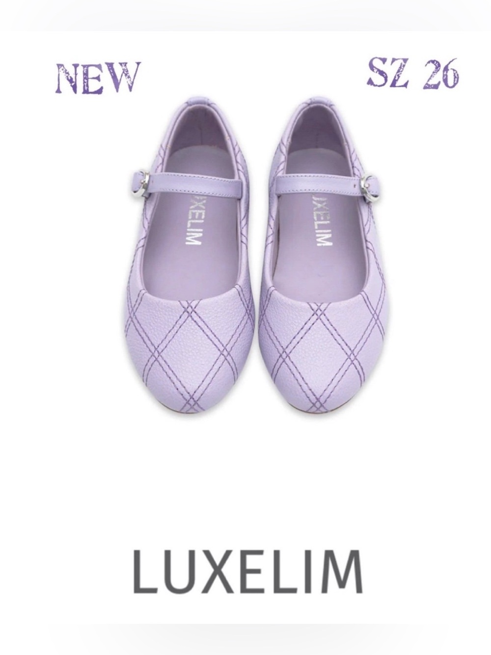 Luxelim sz 26 NEW Zoe Leather Shoes LAVANDER